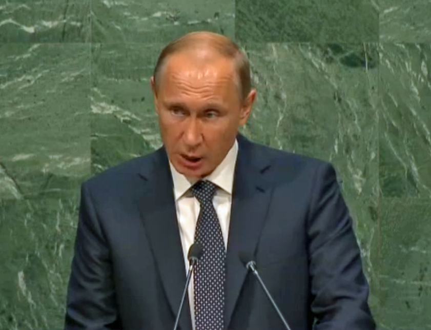 PUTIN AT THE UN STAGE 11 FOR RUSSIA LIES